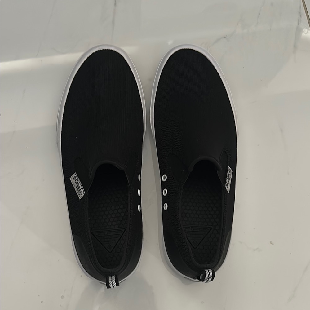 Columbia Women’s Black Slip-On Shoes, Brand New with soft bottom and rubber sole